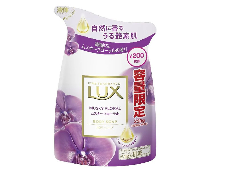 ラックスボディソープ　ムスキーフローラル　詰め替え用　２５０ｇ